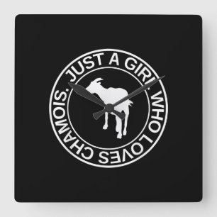 Reloj Cuadrado Solo Una Chica Que Ama El Regalo Chamois Para La C