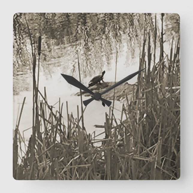 Reloj Cuadrado Solsticio de invierno (Anverso)