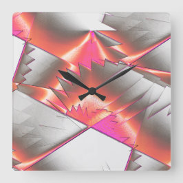 Reloj Cuadrado Sombra o melocotón, extremadamente rugosos digital