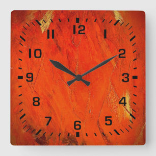 Reloj Cuadrado Sombras de Adobe