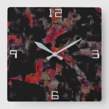 Sombras rojas en base rocosa gris oscuro, textura