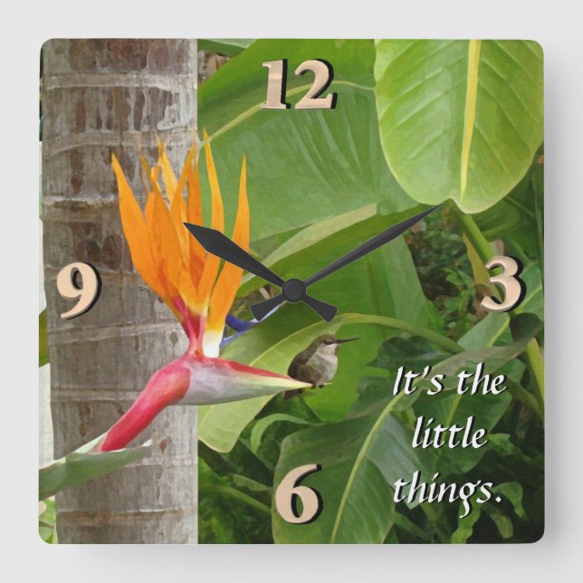 Reloj Cuadrado Son las pequeñas cosas (Anverso)
