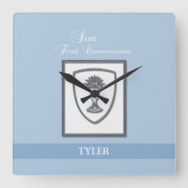 Reloj Cuadrado Son, primer cáliz plateado de la comunión