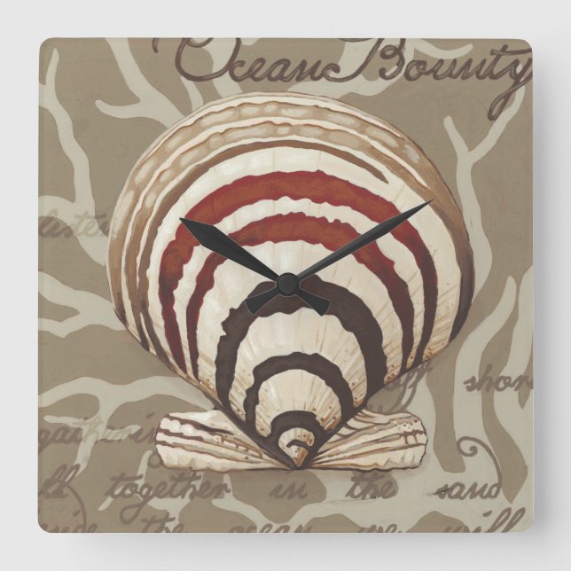 Reloj Cuadrado Soneto II de la playa (Anverso)