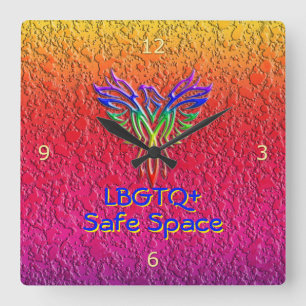 Reloj Cuadrado Soporte de espacio seguro para Rainbow Phoenix Ris