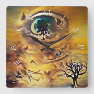 Reloj Cuadrado Soul de árbol abstracto