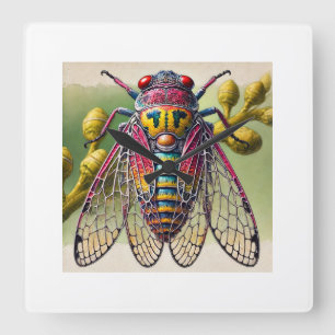 Reloj Cuadrado Sparganothis 300724IREF212 - Watercolor