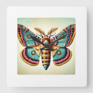 Reloj Cuadrado Sparganothis Moth 060724IREF120 - Watercolor