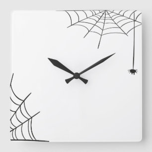 Reloj Cuadrado Spiderweb Wall Clock