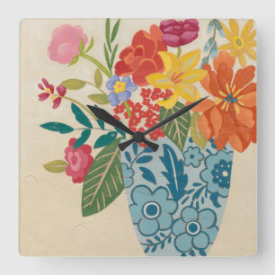 Reloj Cuadrado Spring Blossoms I