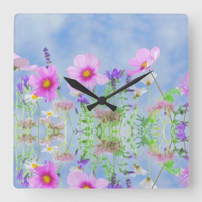 Reloj Cuadrado Spring Sky (Anverso)