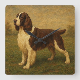 Reloj Cuadrado Springer Spaniel Inglés