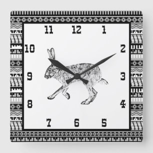 Reloj Cuadrado Squ de Jackrabbit y Patrones Geométricos del Suroe