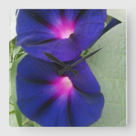 Reloj Cuadrado Square Floral Wall Clock