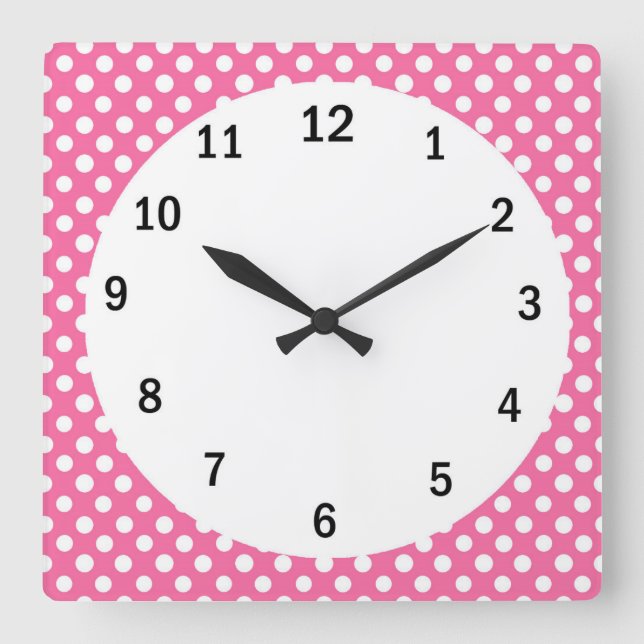 Reloj Cuadrado Square (Large) Wall Clock (Anverso)