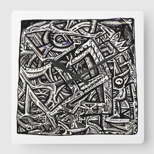 Reloj Cuadrado Square One, de Brian Benson (Anverso)