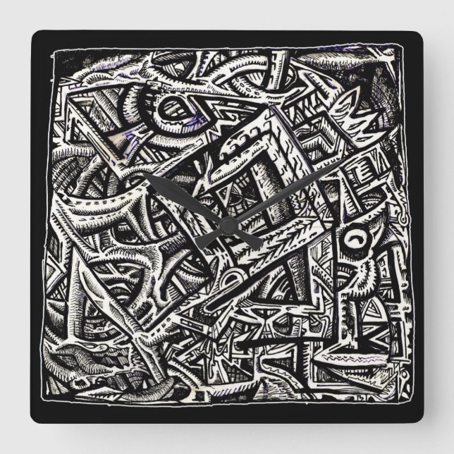 Reloj Cuadrado Square One, de Brian Benson (Anverso)