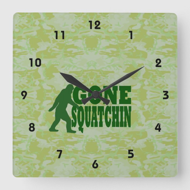 Reloj Cuadrado Squatchin ido (Anverso)