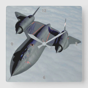 RELOJ CUADRADO SR-71 BLACKBIRD