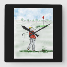 Sr. Golf Wall Clock