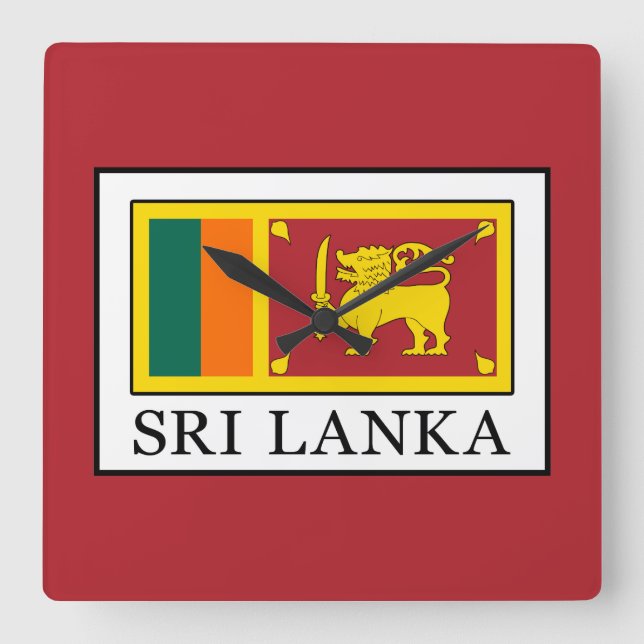 Reloj Cuadrado Sri Lanka (Anverso)