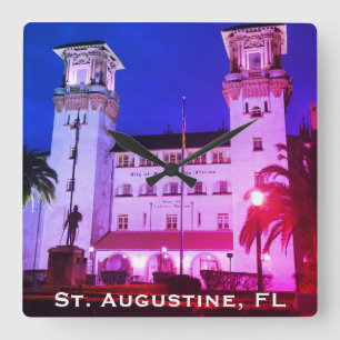 Reloj Cuadrado St. Augustine, FL - Hotel Alcazar