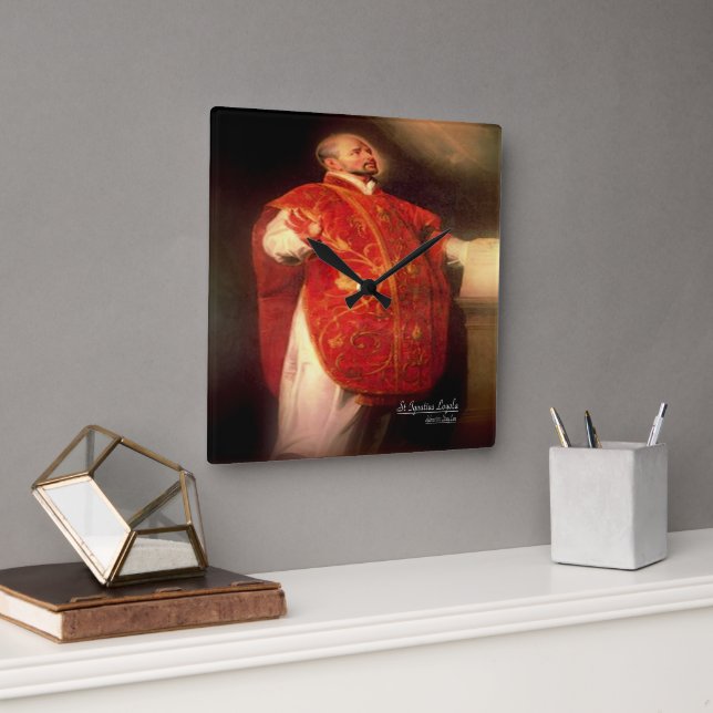 Reloj Cuadrado St Ignatius Loyola (Oficina)