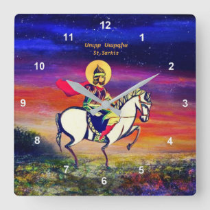 Reloj Cuadrado St. Sarkis Acrylic Wall Clock