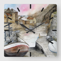 Staithes, North Yorkshire, Inglaterra Watercolor