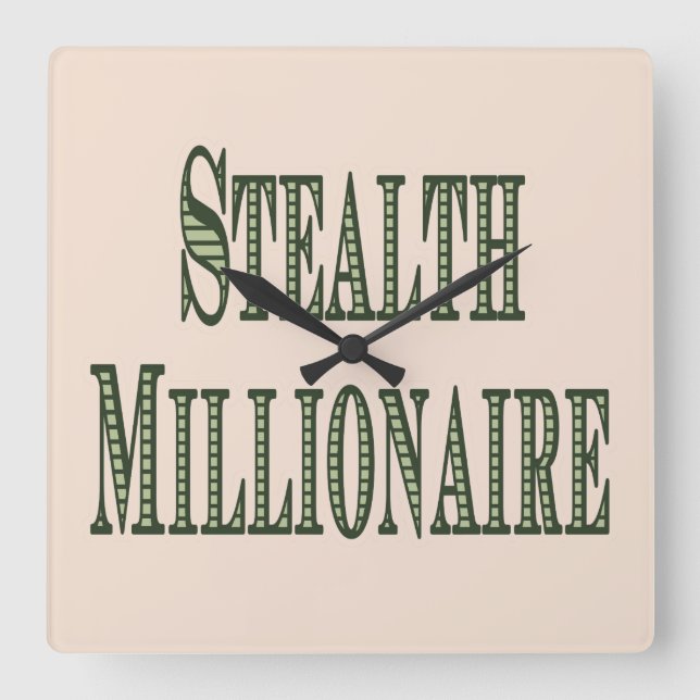 Reloj Cuadrado Stealth Millionaire (Anverso)
