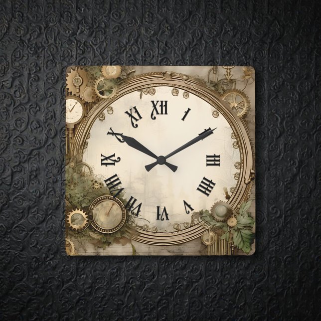 Reloj Cuadrado Steampunk Clocks Wall Clock (Subido por el creador)