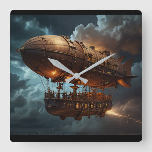 Reloj Cuadrado Steampunk Submersible Ocean-liner