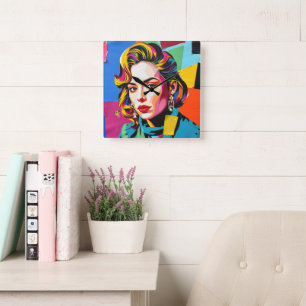 Reloj Cuadrado “Strasha” - Sueño de Collage Gloss Pop