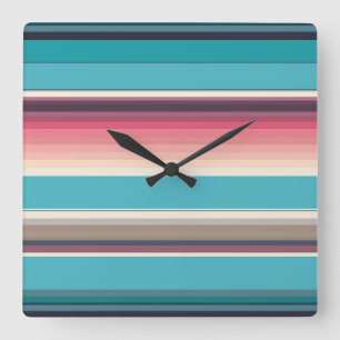 Reloj Cuadrado Stripes of the Horizon