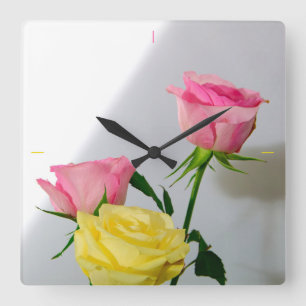 Reloj Cuadrado Studio Rose Bouquet.
