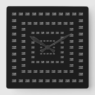 Reloj Cuadrado Su logotipo o cualquier diseño/imagen Patrón cua