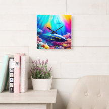 Submarino en un hermoso océano