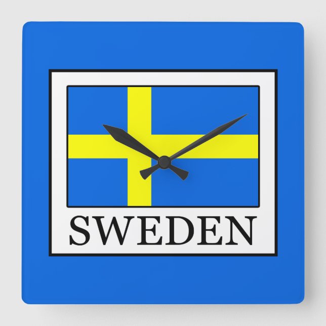 Reloj Cuadrado Suecia (Anverso)