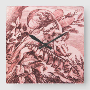 RELOJ CUADRADO SUEÑO DE VERANO MEDIO/TITANIA JUSTA
