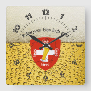 Reloj Cuadrado Suiza - Suisse Svizzera - Svizra - Switzerland