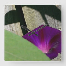 Summer Flowers Wall Clock