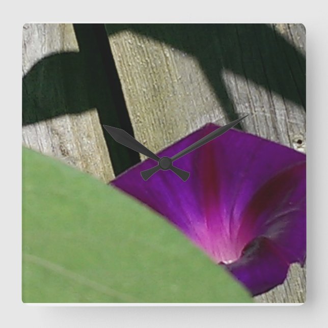 Reloj Cuadrado Summer Flowers Wall Clock (Anverso)