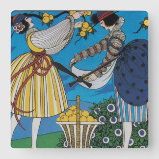 RELOJ CUADRADO SUMMER GARDEN