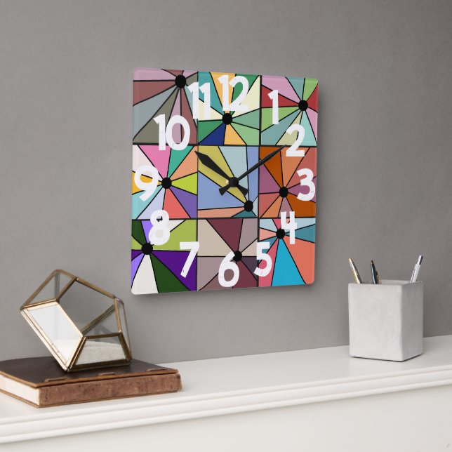 Reloj Cuadrado Sun Rays (Oficina)