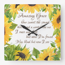Sunflowers con Amazing Grace Hymn
