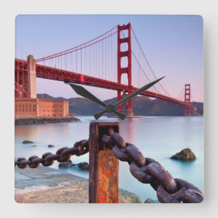 Reloj Cuadrado Sunrise At Fort Point
