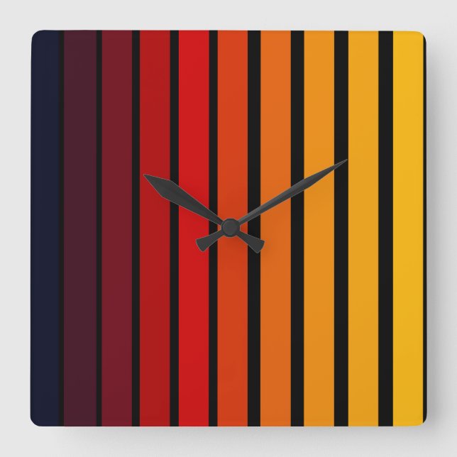 Reloj Cuadrado Sunset (Anverso)