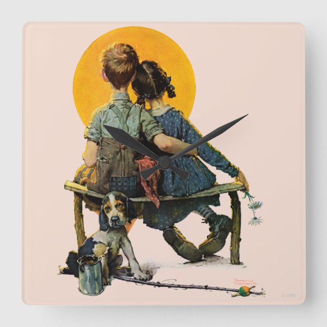 Reloj Cuadrado Sunset (Anverso)