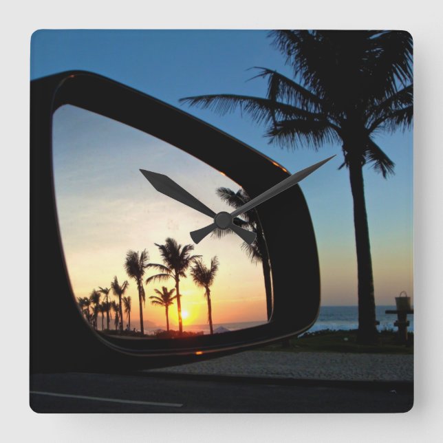 Reloj Cuadrado Sunset In Rio (Anverso)