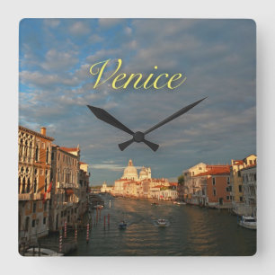 Reloj Cuadrado Sunset in Venice Italy